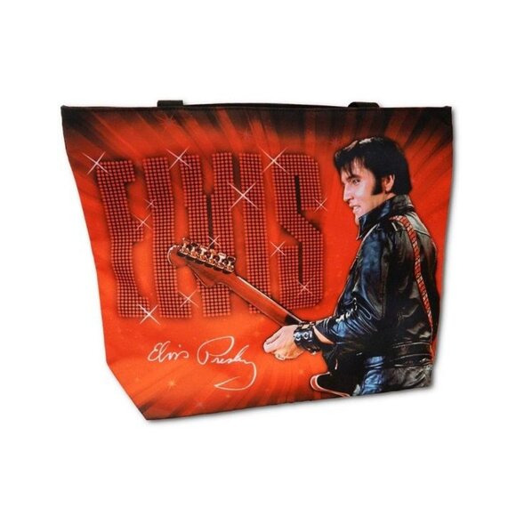 New Red 68 Elvis Presley Smile Tote Bag Large Shoulder Shopping The King Gift - Picture 1 of 3
